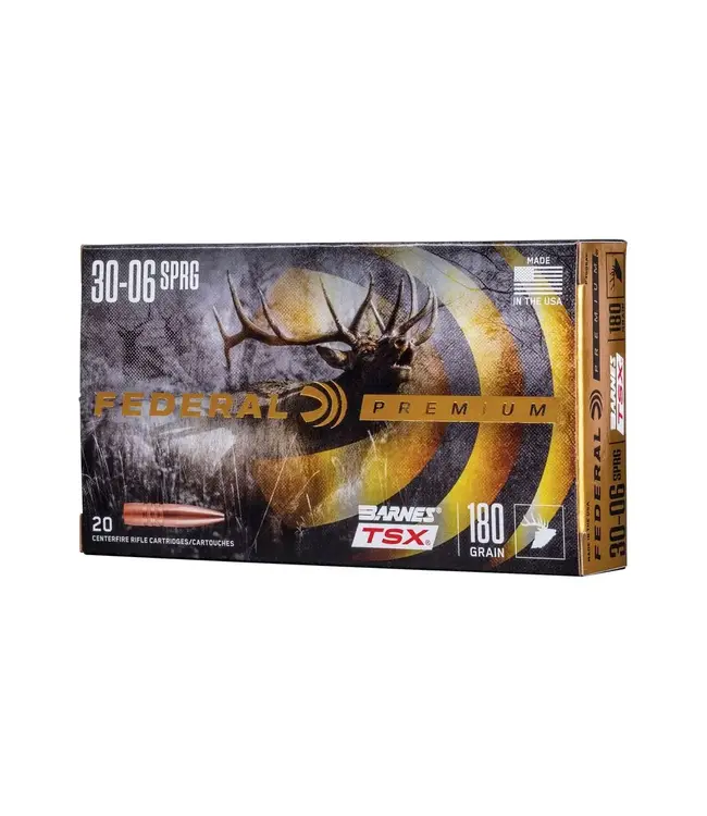 Federal Barnes Triple-Shock X Bullet (TSX) - 30-06 Springfield, 180 Grain, 2700 fps