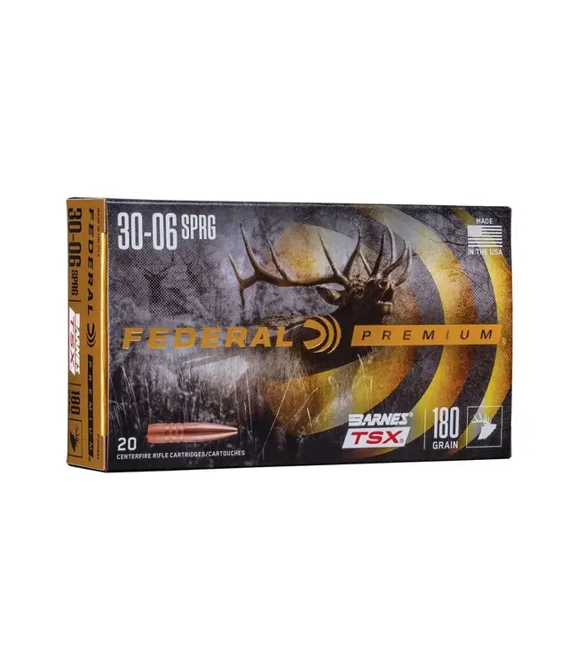 Federal Barnes Triple-Shock X Bullet (TSX) - 30-06 Springfield, 180 Grain, 2700 fps