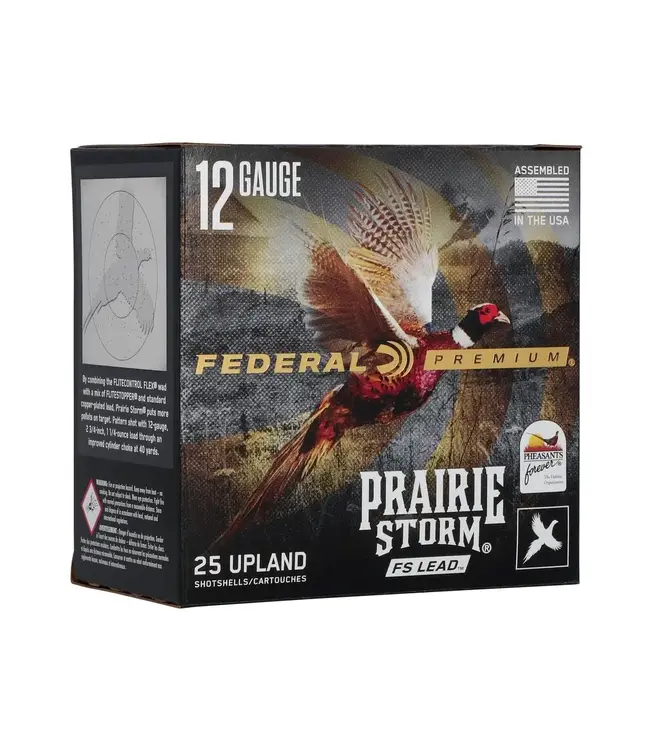 Federal Prairie Storm FS Lead Ammunition - 12 Gauge, 5 Shot, 2-3/4 in, 1 1/4 oz, 1330 fps