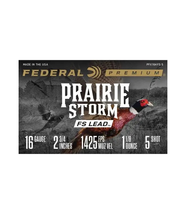 Federal Prairie Storm FS Lead Ammunition - 12 Gauge, 5 Shot, 2-3/4 in, 1 1/8 oz, 1425 fps