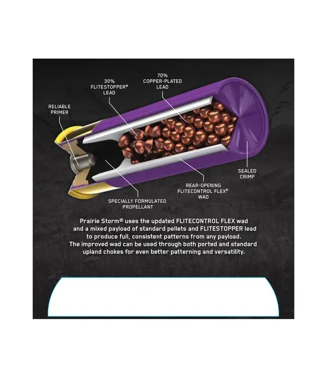 Federal Prairie Storm FS Lead Ammunition - 12 Gauge, 5 Shot, 2-3/4 in, 1 1/8 oz, 1425 fps