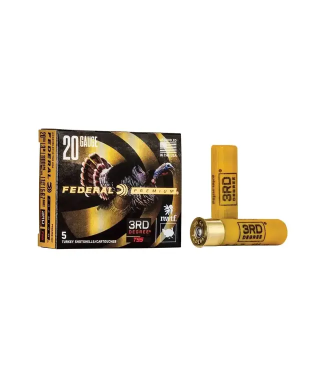 Federal 3rd Degree with Heavyweight TSS Ammunition - 20 Gauge, 5, 6 and 7 Shot, 3 in, 1 1/2 oz, 1100 fps
