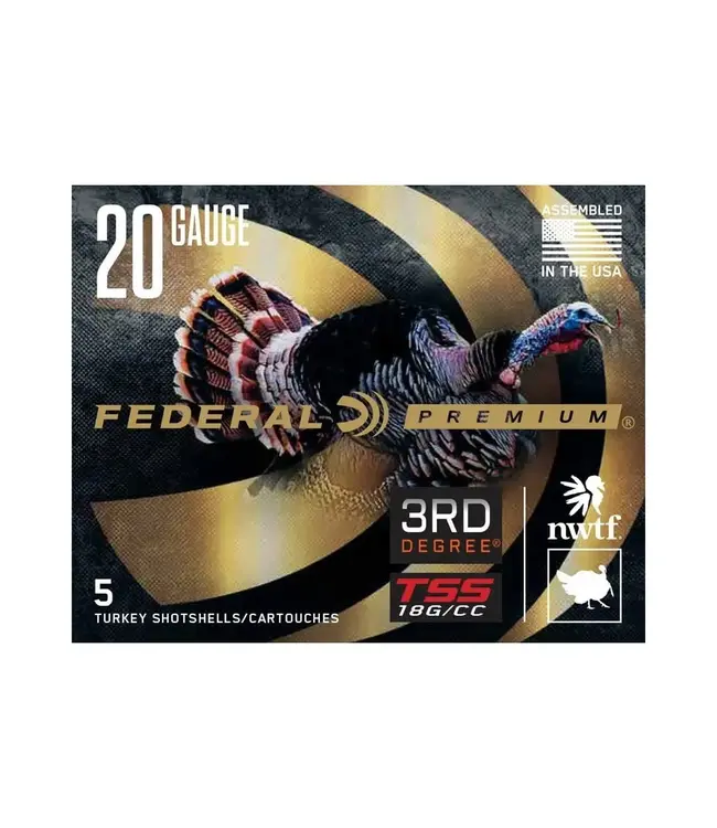 Federal 3rd Degree with Heavyweight TSS Ammunition - 20 Gauge, 5, 6 and 7 Shot, 3 in, 1 1/2 oz, 1100 fps