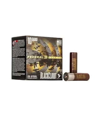 FEDERAL AMMO Federal Black Cloud FS Steel Ammunition - 10 Gauge, BB Shot, 3-1/2 in, 1 5/8 oz, 1375 fps