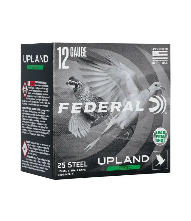 Federal Upland Steel Ammunition - 12 Gauge, 6 Shot, 2-3/4 in, 1 oz, 1375 fps