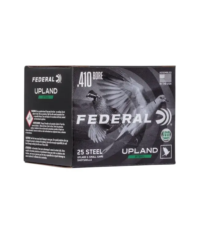Federal Upland Steel Ammunition - 410 Bore, 6 Shot, 3 in, 3/8 oz, 1400 fps