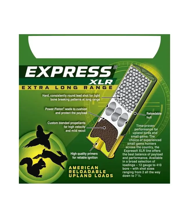 Remington Express Extra Long Range Ammunition - 16 Gauge, 4 Shot, 2-3/4 in, 1 1/8 oz, 1295 fps