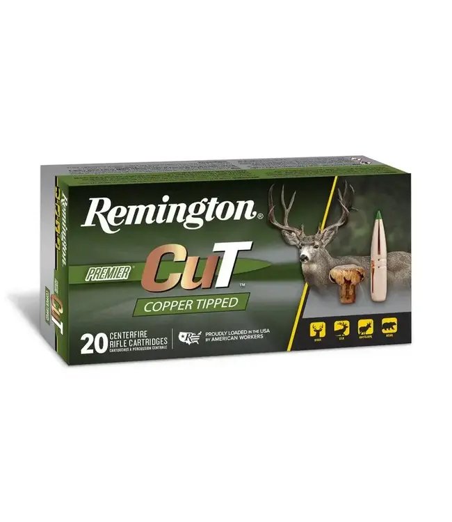 Remington Premier CuT Ammunition - 7MM PRC, 160 Grain, Copper Tipped, 3000 fps