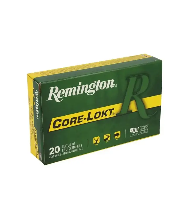 Remington Pointed Soft Point Core Lokt - 30-06 Springfield, 165 Grain, 2800 fps