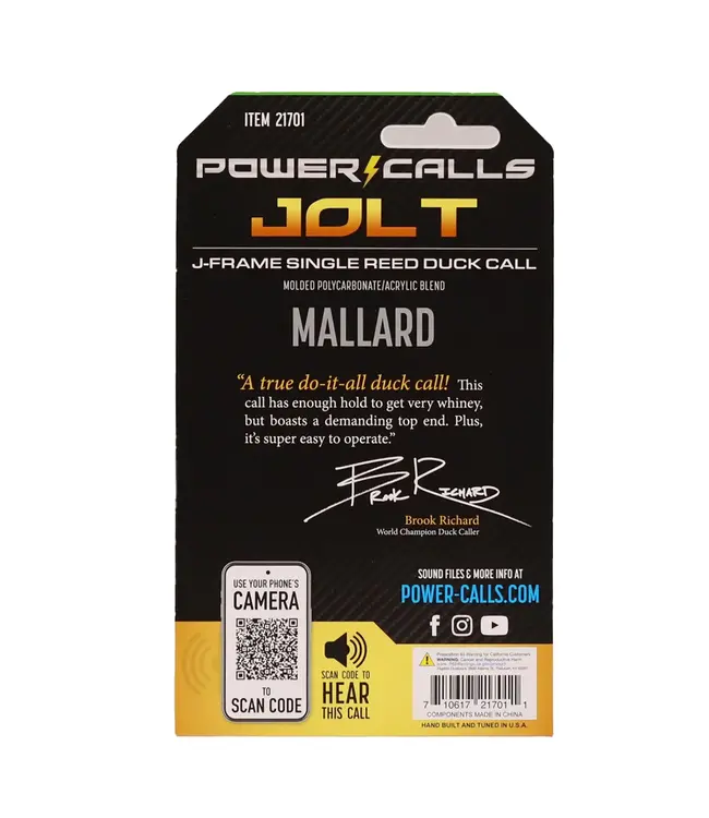 Power Calls Ignition Single Reed Cutdown Call