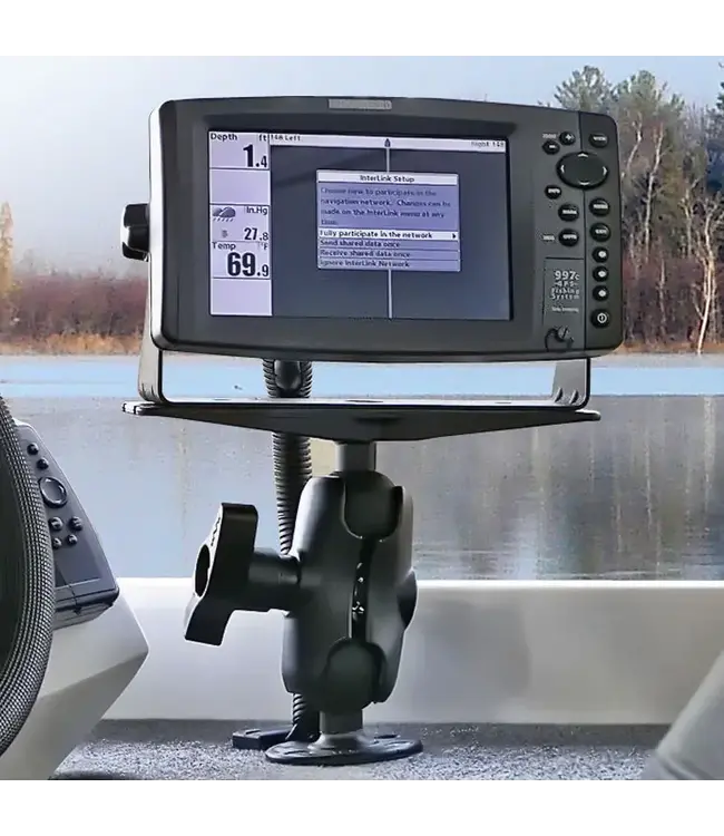 Ram Mounts RAM Large Marine Electronics Mount - D Size Short