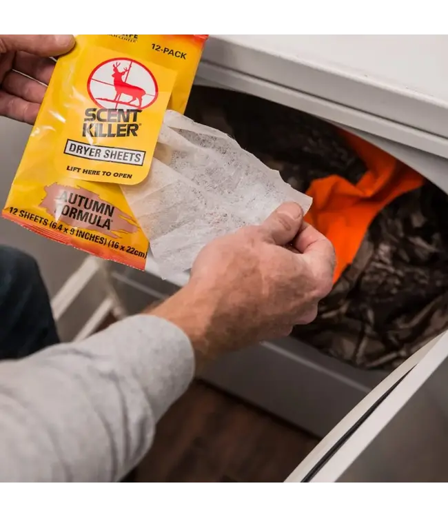 Wildlife Research Center Scent Killer Autumn Formula Dryer Sheets