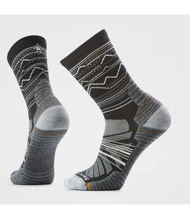 Smartwool Hike Light Cushion Mountain Range Pattern Crew Sock