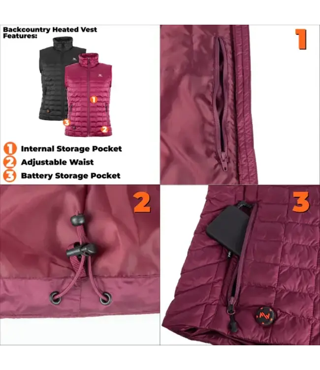 Mobile Warming Women's Backcountry Heated Vest