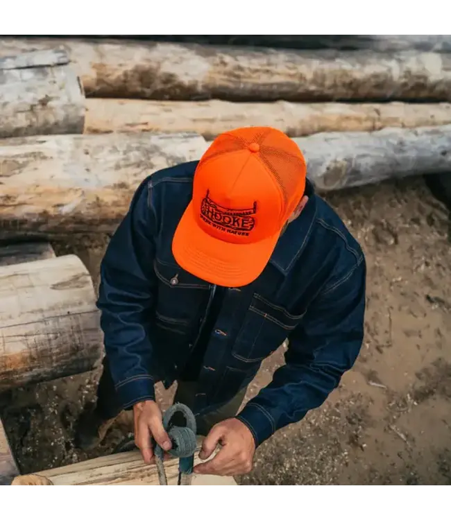 Hooké Wood Log Foam Trucker Hat