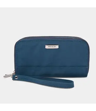 TRAVELON Travelon RFID Blocking Double Zip Wallet