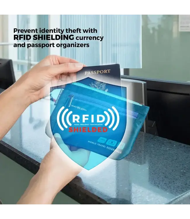 Travelon World Travel Essentials Set of 2 Currency & Passport Organizers