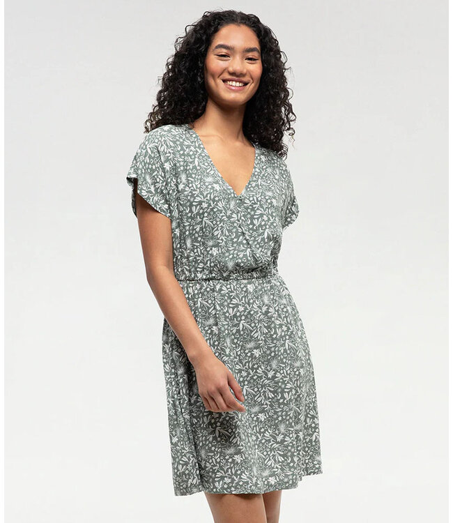Tentree EcoWoven Crepe Wrap Front Dress