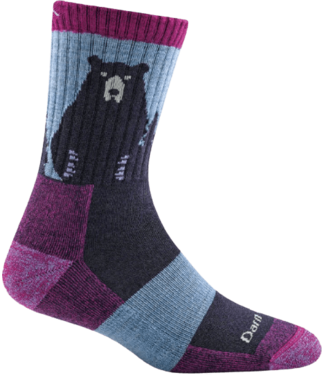 DARN TOUGH Darn Tough Women's Bear Town Micro Crew Lightweight Hiking Sock