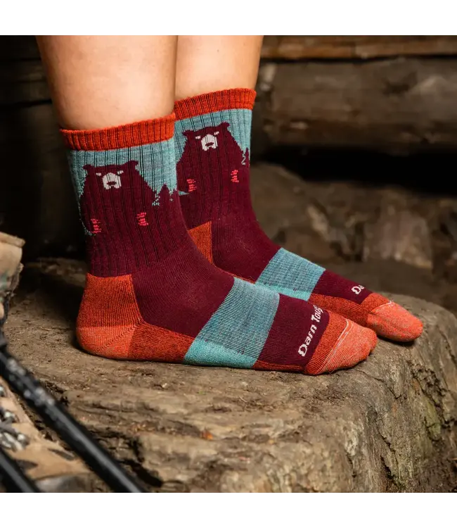 Darn Tough Women's Bear Town Micro Crew Lightweight Hiking Sock