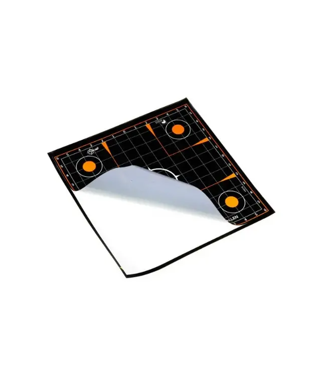 Allen Company EZ Aim Adhesive Splash Reactive Paper Shooting Targets, Sight-In Grid, 12"W x 12"H, 5-Pack