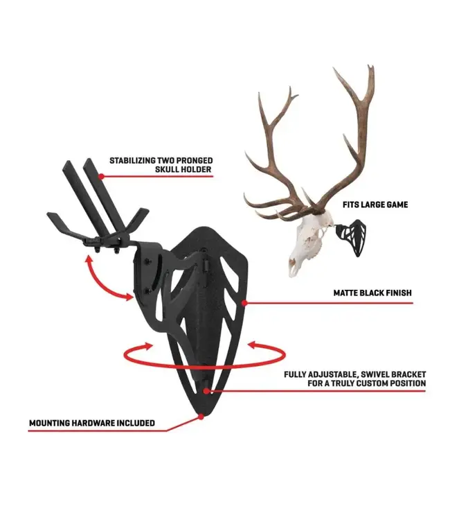 Allen Company EZ Mount Magnum Skull Hanger, Black