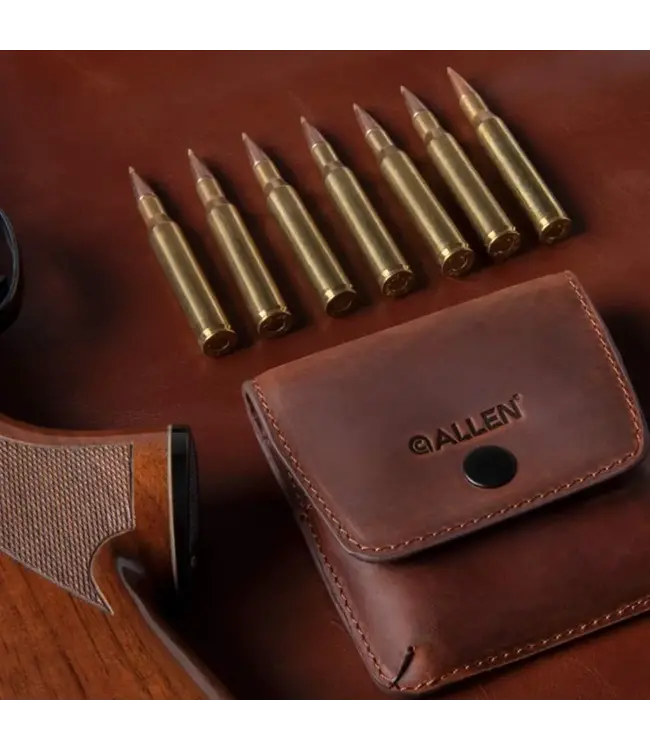 Allen Company Del Norte Leather Belt Loop Cartridge Holder, Brown