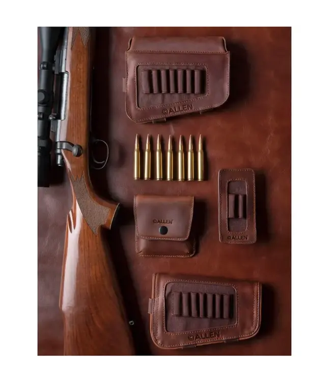 Allen Company Del Norte Leather Belt Loop Cartridge Holder, Brown