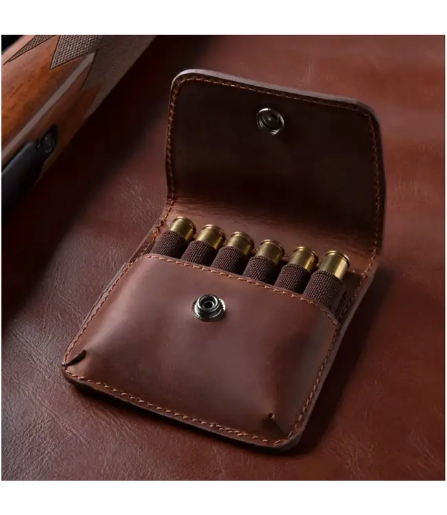 Allen Company Del Norte Leather Belt Loop Cartridge Holder, Brown