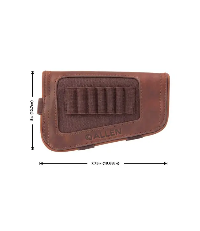 Allen Company New Castle Leather Buttstock Cartridge Carrier, Brown