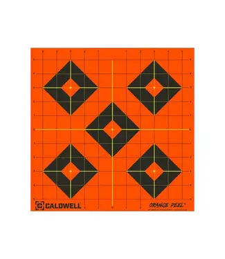 CALDWELL Caldwell Gen 2 - Orange Peel 'Sight-In' Targets - 12", 5 pk
