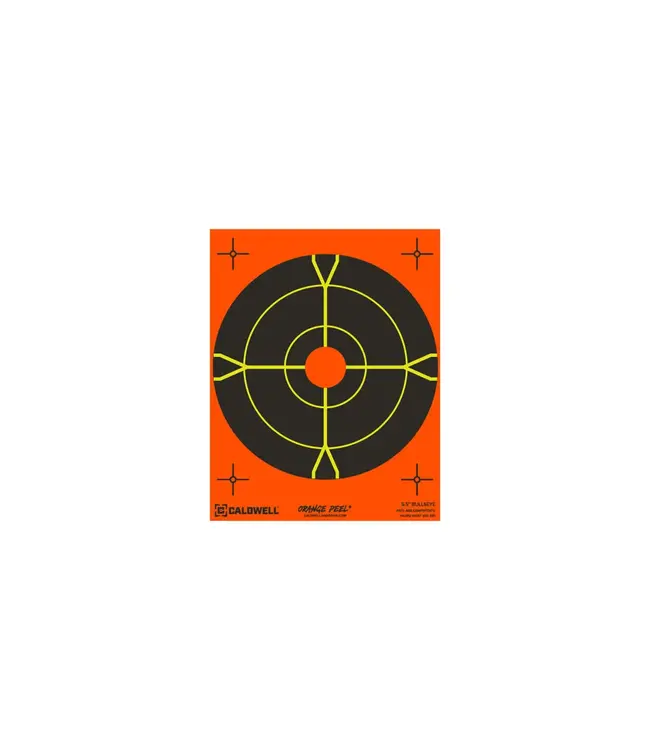 Caldwell Gen 2 - Orange Peel 'Bullseye' Targets - 5.5", 10 pk