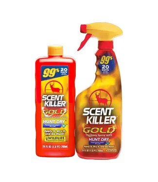 WILDLIFE RESEARCH CENTE Wildlife Research Center Scent Killer Gold Spray (24/24 Combo)