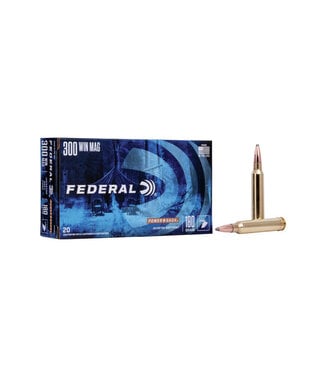 FEDERAL AMMO Federal Power-Shok Rifle Ammunition - 300 Win Mag, 180 Grain, Jacketed Soft Point, 2960 fps
