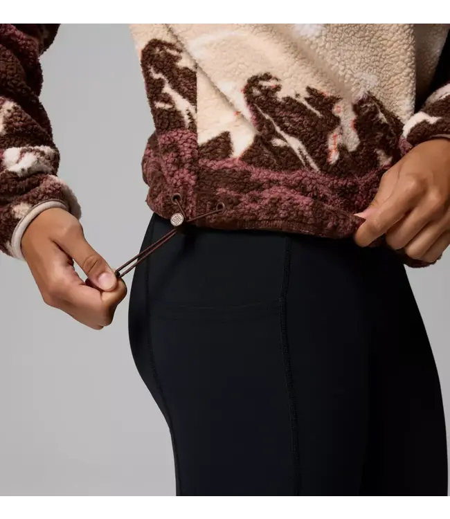 Columbia Women's Helvetia II Printed Cropped Half Snap Fleece Pullover