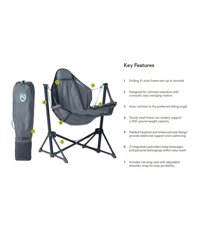 Nemo Stargaze EVO-X Folding Reclining Camp Chair