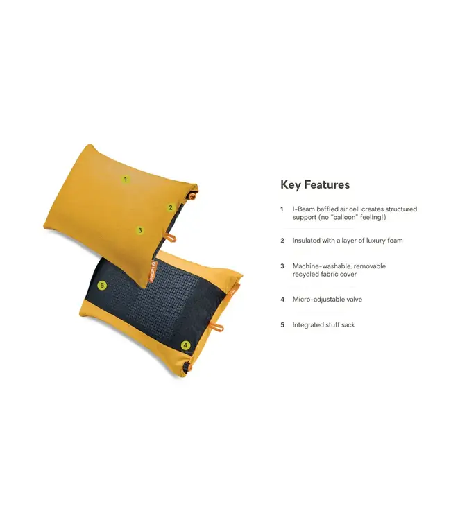 Nemo Equipment Fillo Backpacking & Camping Pillow