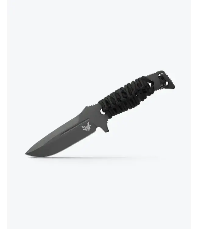 Benchmade Fixed Adamas Knife - Black Paracord | Drop-point