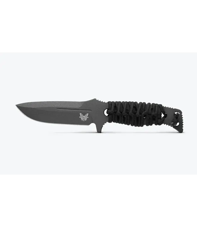 Benchmade Fixed Adamas Knife - Black Paracord | Drop-point