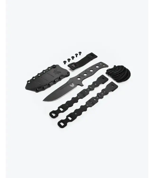 Benchmade Fixed Adamas Knife - Black Paracord | Drop-point