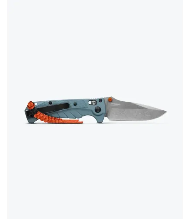 Benchmade Mini Adira Knife - Depth Blue Grivory | Drop-point