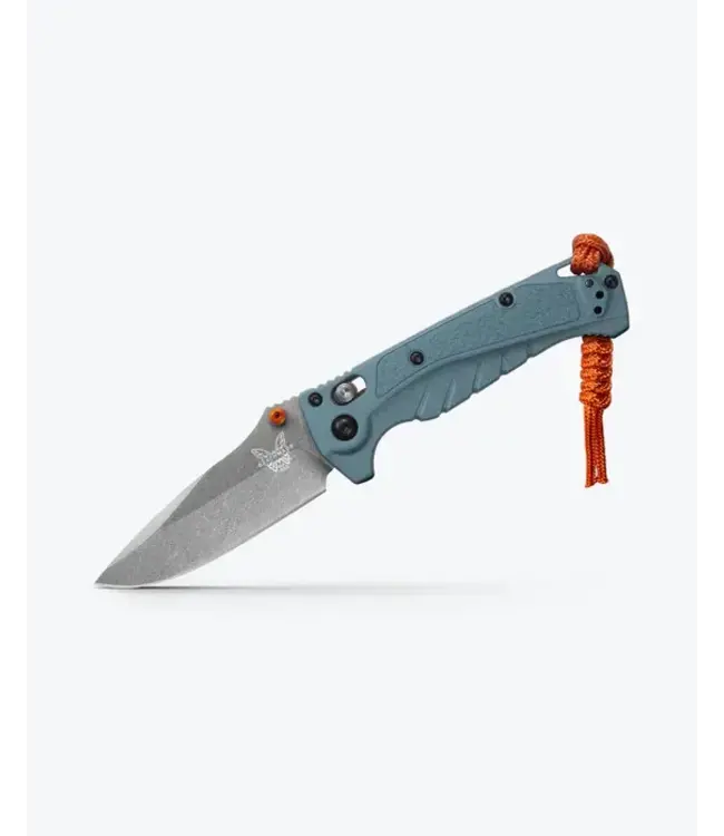 Benchmade Mini Adira Knife - Depth Blue Grivory | Drop-point