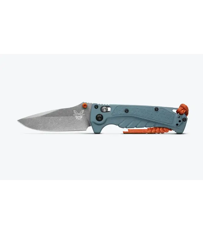 Benchmade Mini Adira Knife - Depth Blue Grivory | Drop-point