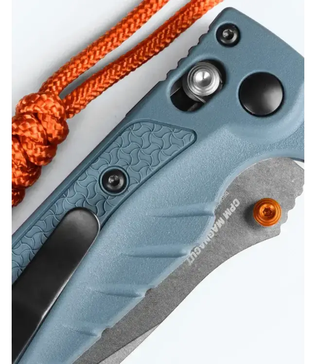 Benchmade Mini Adira Knife - Depth Blue Grivory | Drop-point