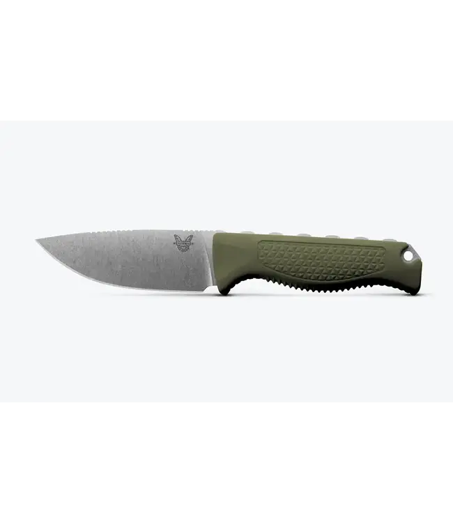 Benchmade Steep Country Knife - Dark Olive Santoprene | Drop-point