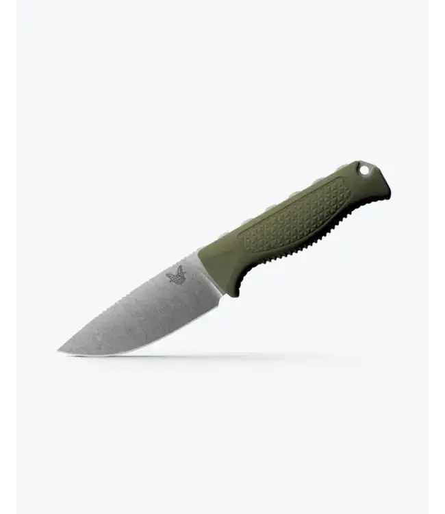Benchmade Steep Country Knife - Dark Olive Santoprene | Drop-point