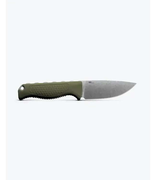 Benchmade Steep Country Knife - Dark Olive Santoprene | Drop-point