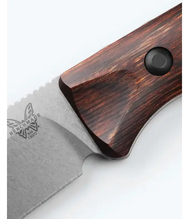 Benchmade Saddle Mountain Skinner Knife - Stabilized Wood | Drop-point