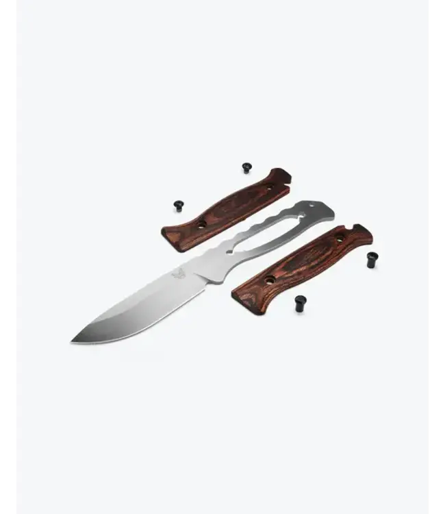 Benchmade Saddle Mountain Skinner Knife - Stabilized Wood | Drop-point