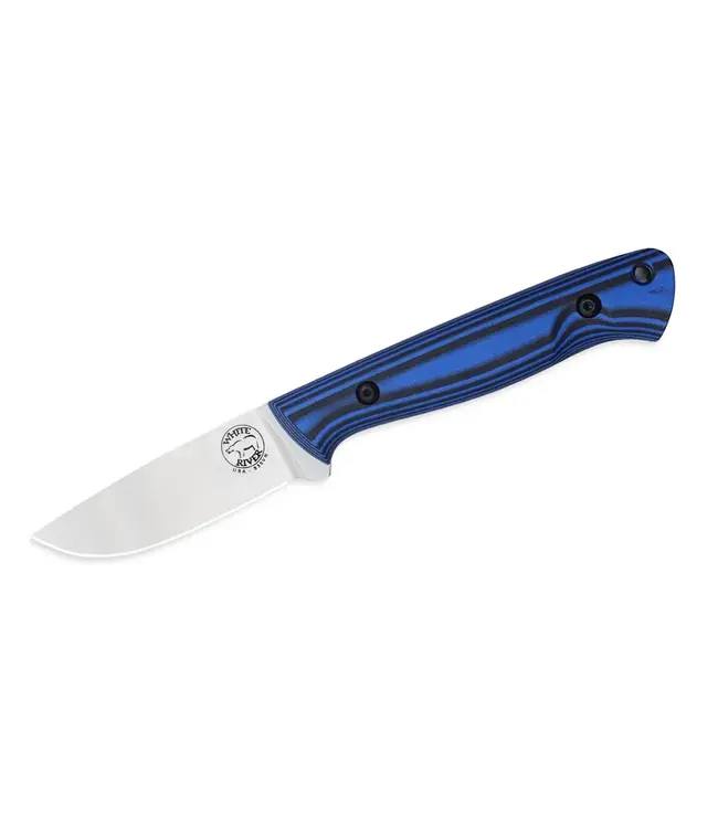 White River Jason Fry Utility Hunter Knife - Blue/Black G10